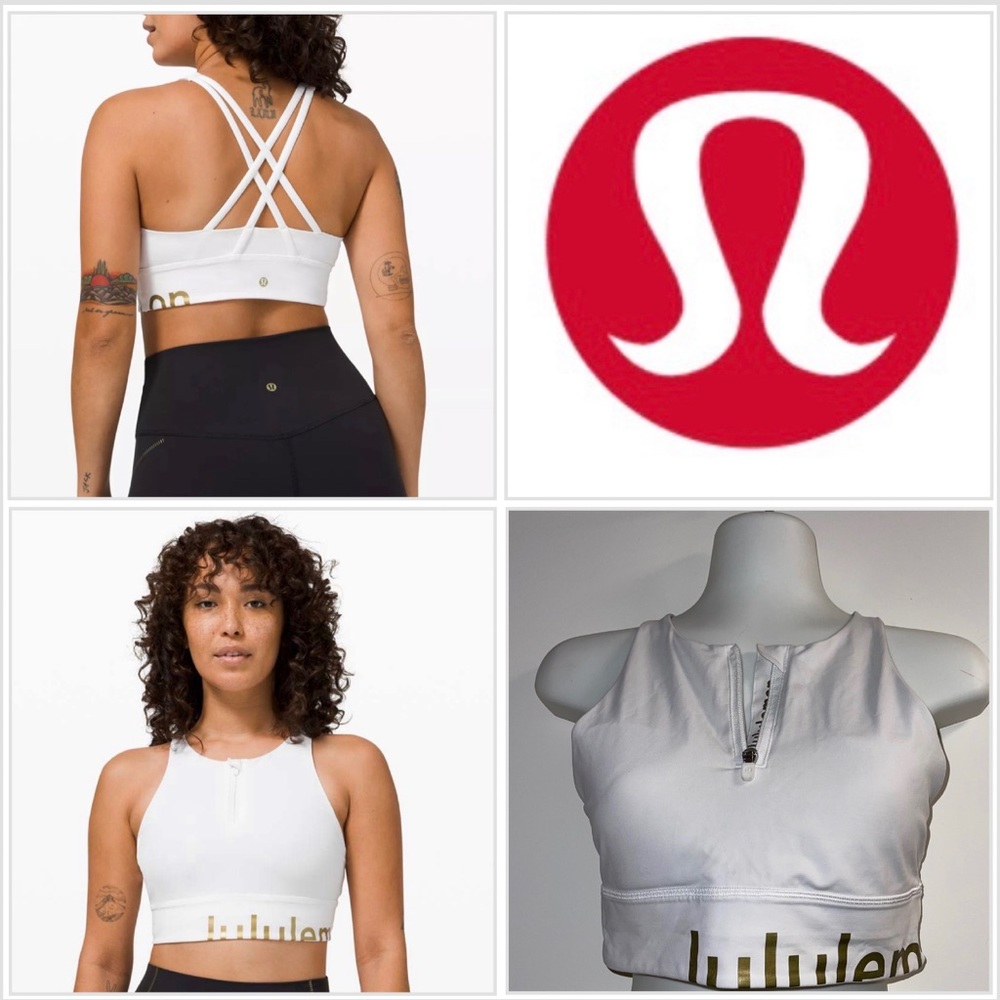 Lululemon Athletica Energy Bra High Neck Long Line Zip Special Edition Size 8